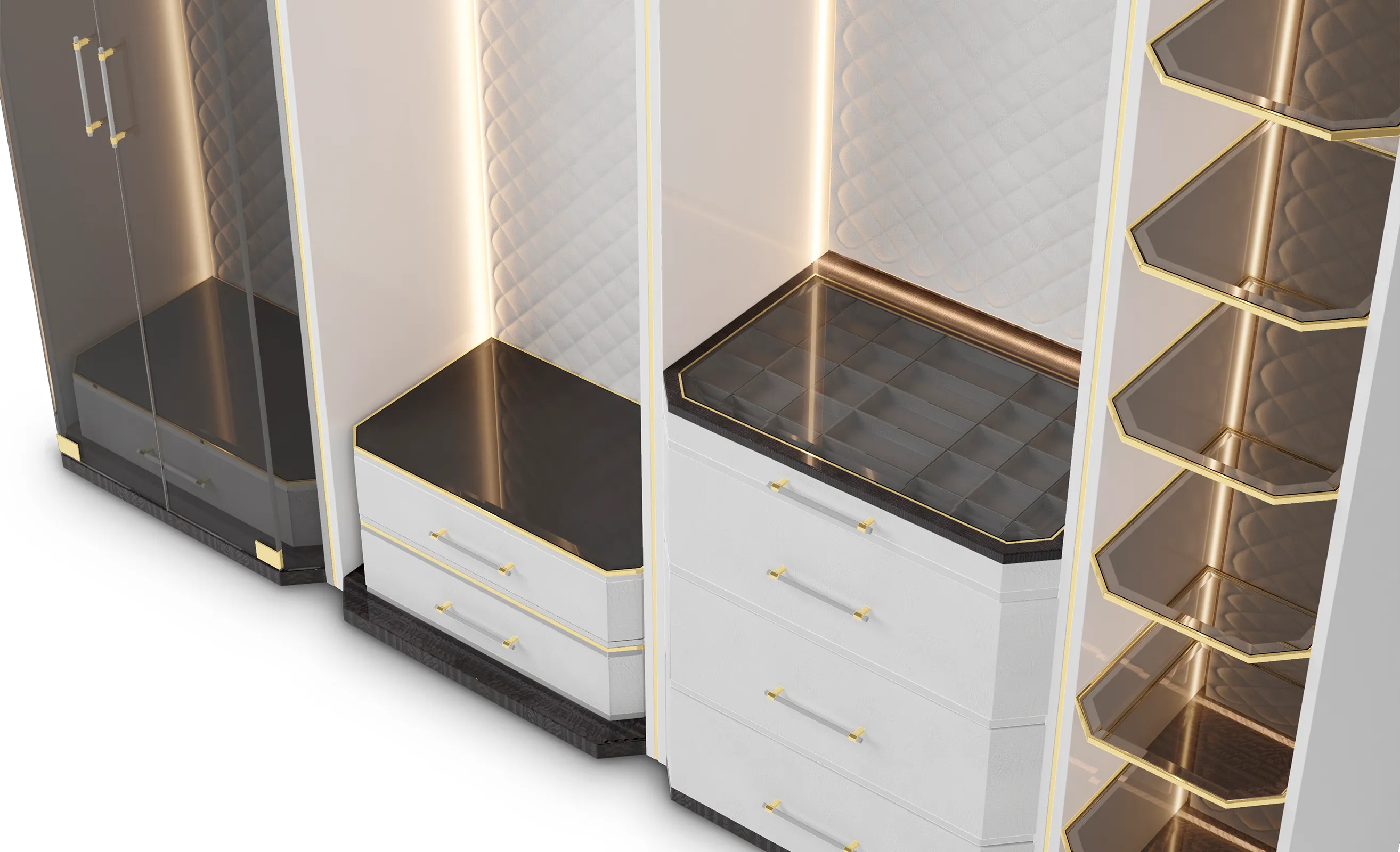 Гардероб серый Cadence