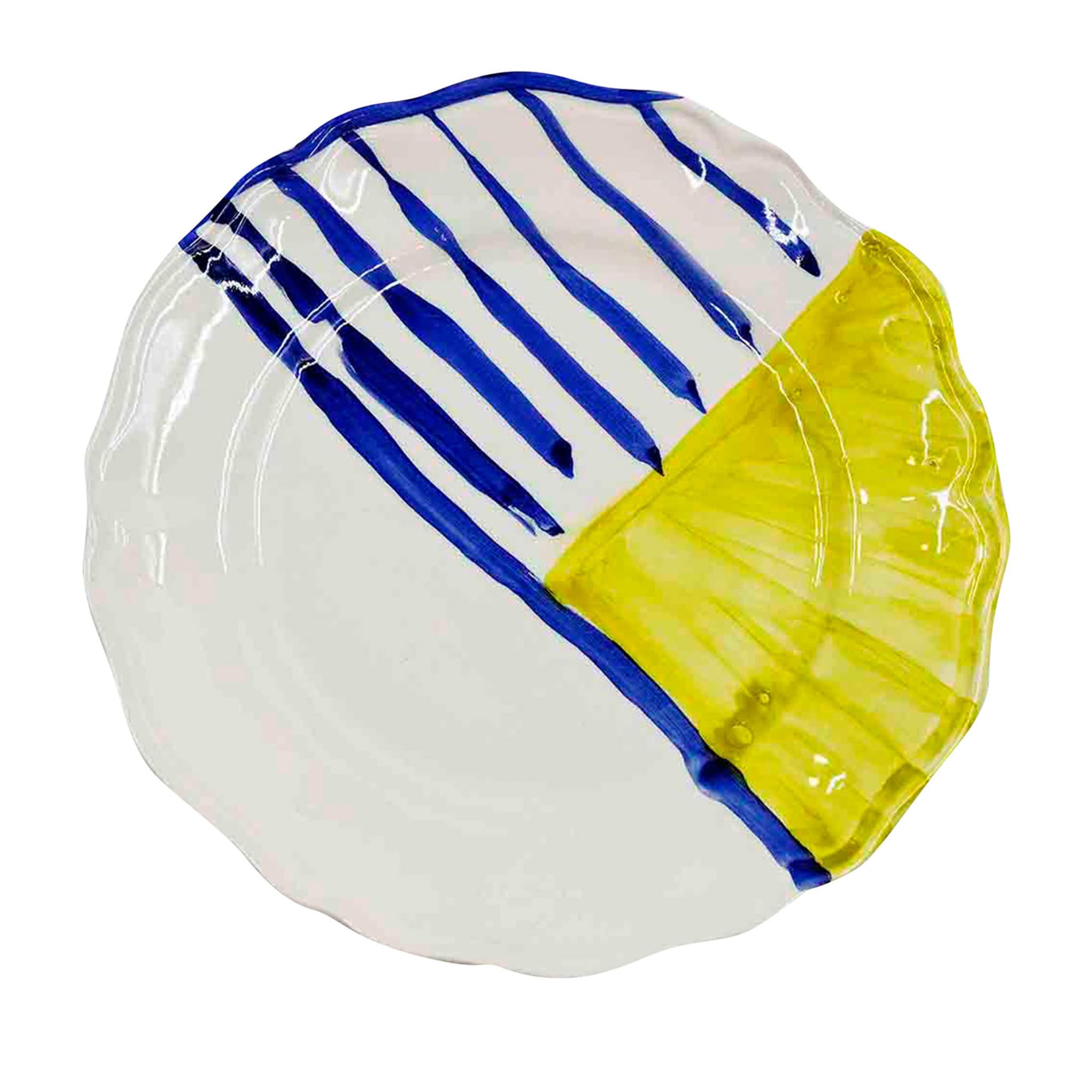 Тарелка керамическая ручной работы