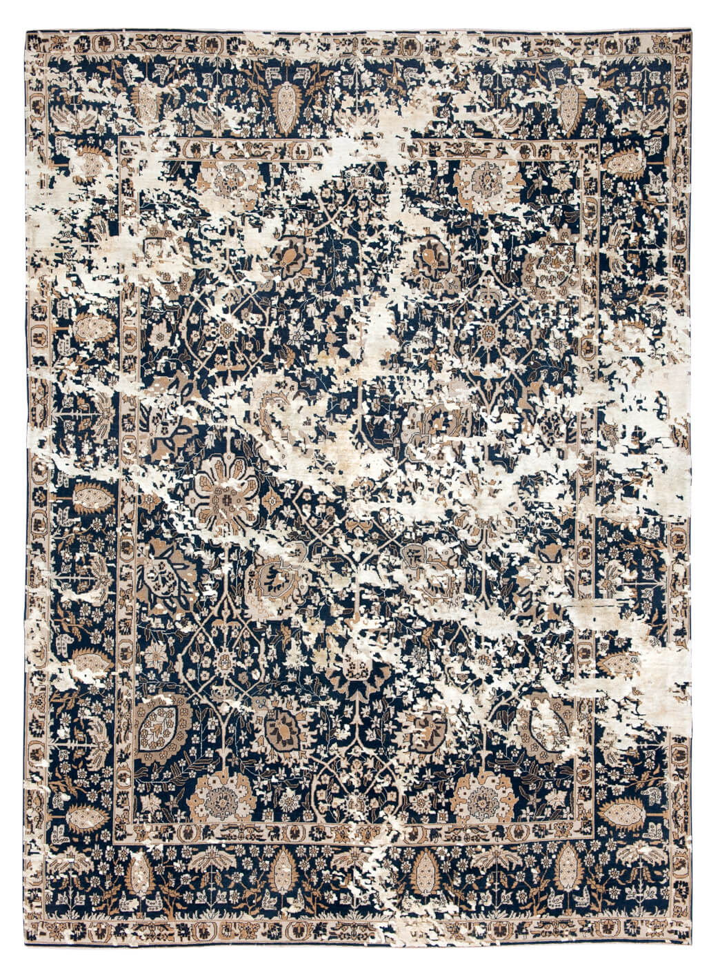 Кілем Tabriz Riverside Sky Black Beige Silk | Өлшемі: 300 x 400 см