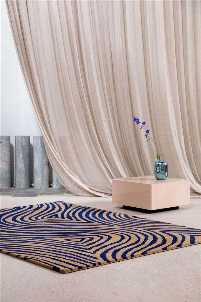 Жүн кілем Decor Groove Electric Blue 097708 | Өлшемі: 140 x 200 см