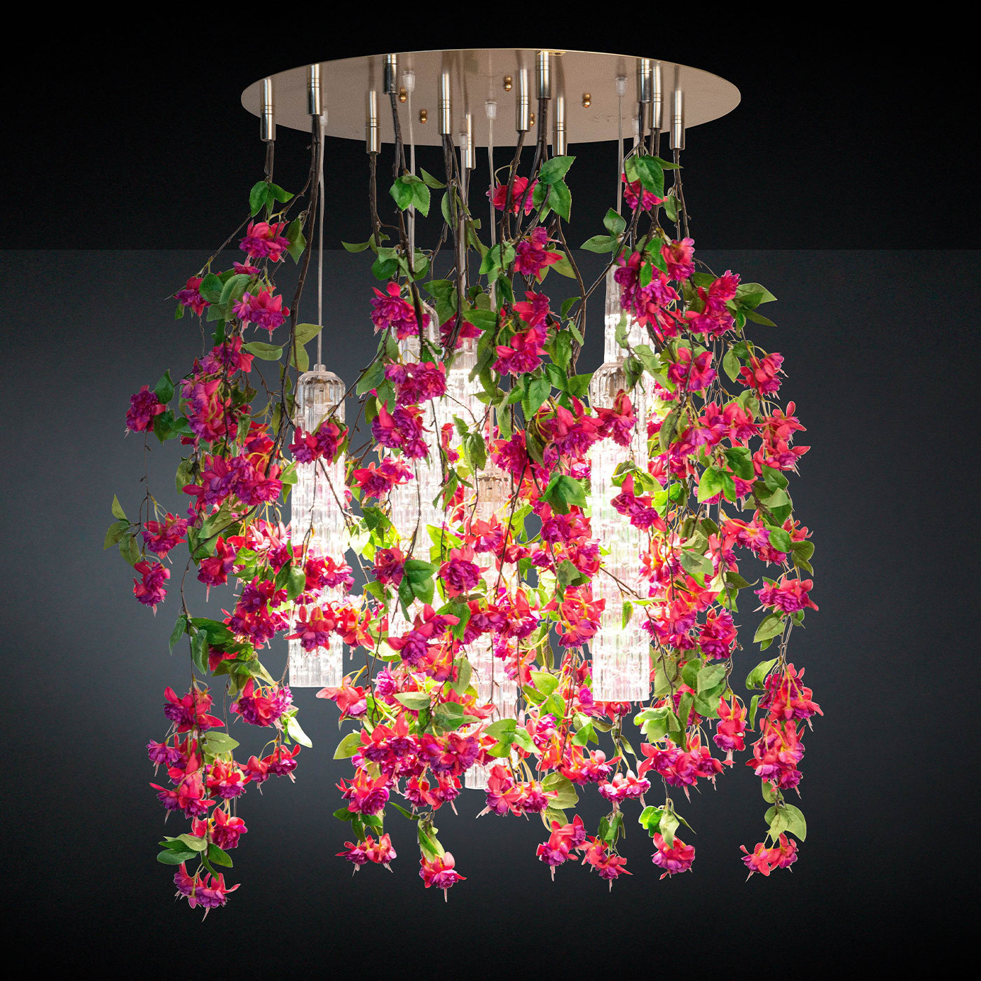 Большая люстра Pink Cascade