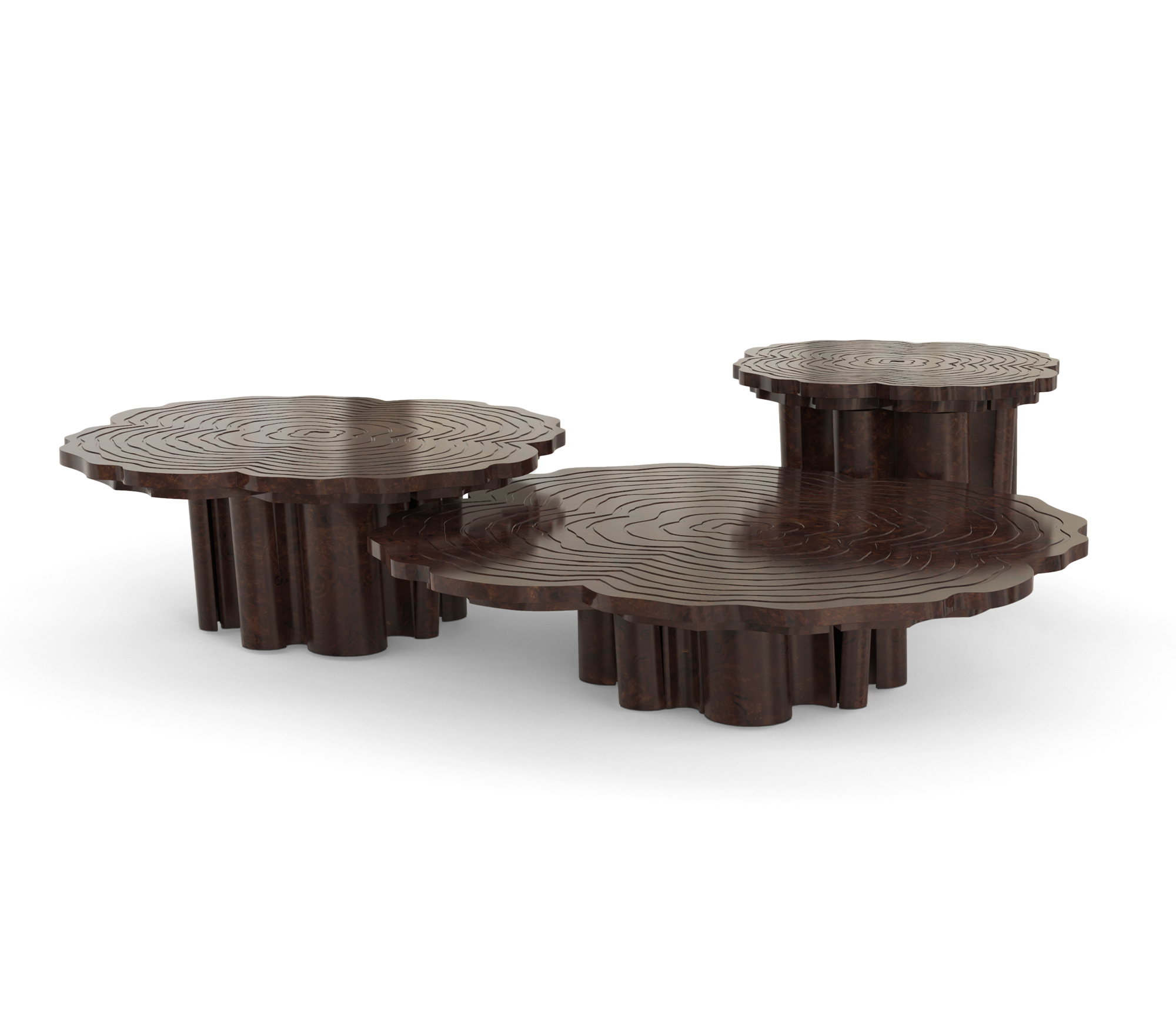 Кофе үстелдер Fortuna Walnut, 3 дана