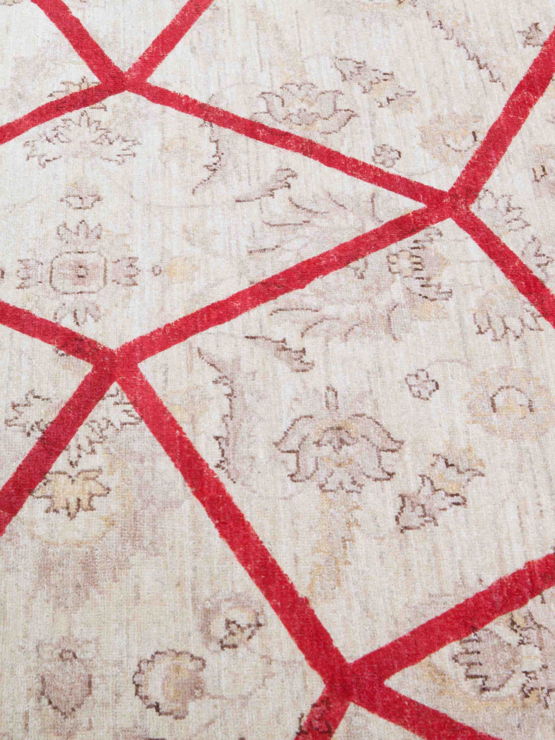 Ковер красного цвета Double Layer