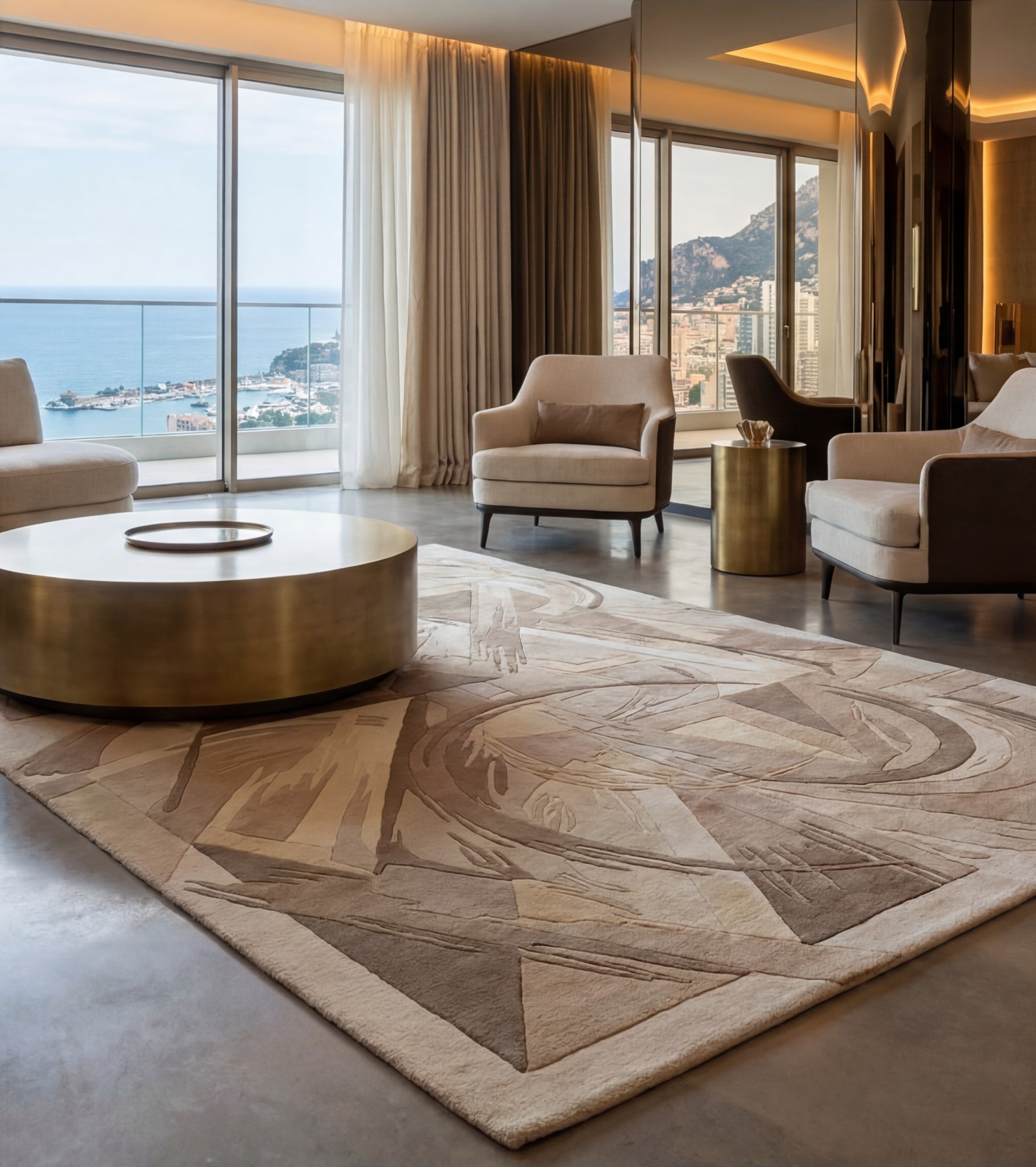 Қолмен тоқылған кілем Stone Rosette