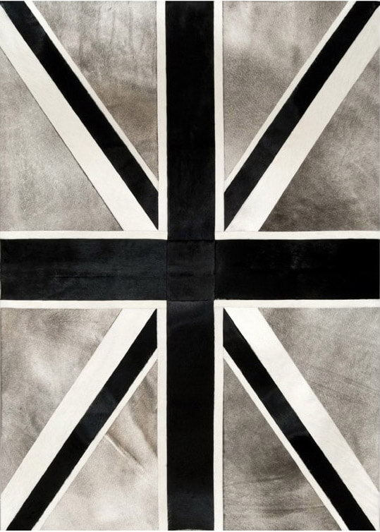 Ковер из коровьей шкуры Union Jack col.2 | Размер: 135 x 185 см