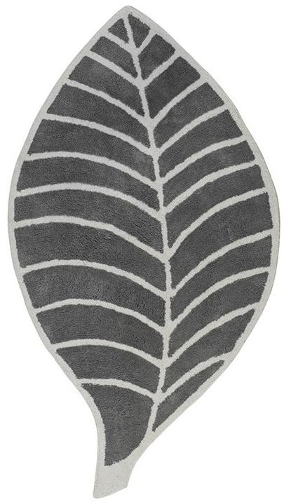 Ковер серо-слоновый Leaf | Размер: 80 x 140 см