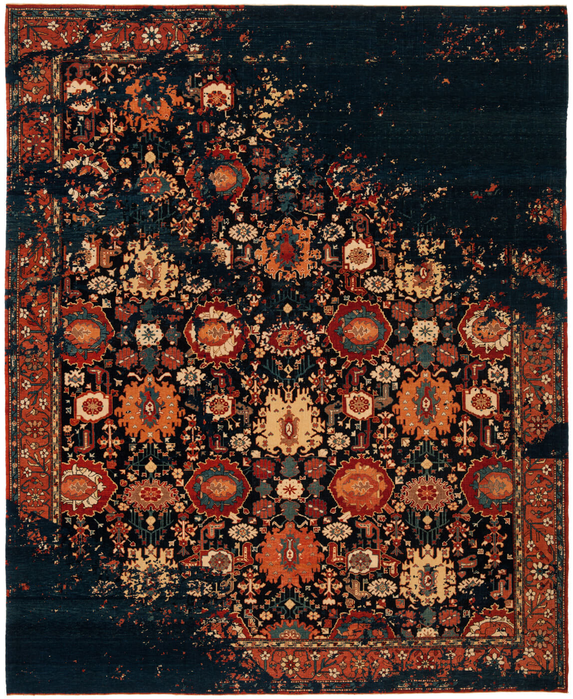 Шерстяной ковер Bidjar Paddington Raved Dark Blue | Размер: 250 x 300 см