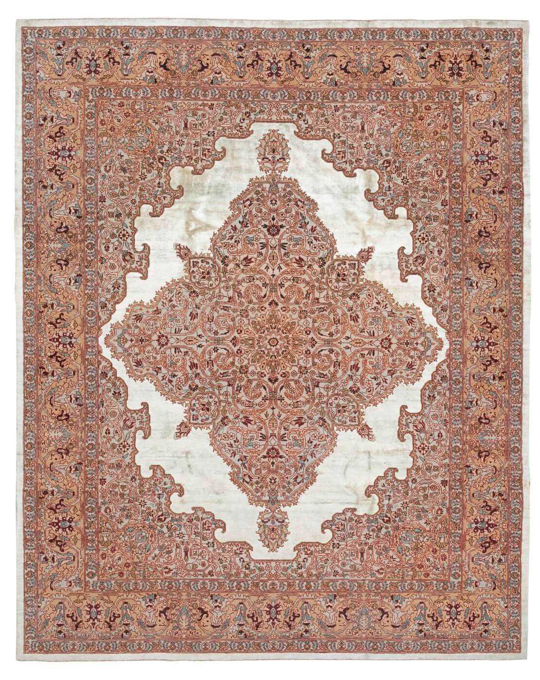 Кілем Tabriz Fashion Blue Babyblue Silk | Өлшемі: 300 x 400 см