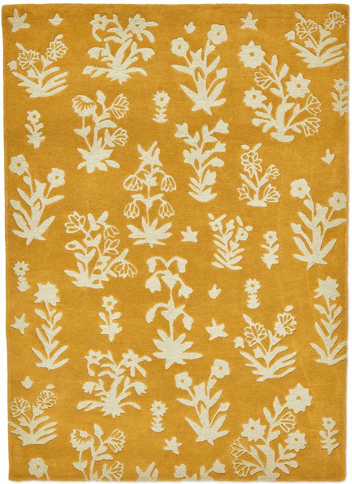 Жүн кілем Woodland Glade Gold 146806 | Өлшемі: 140 x 200 см