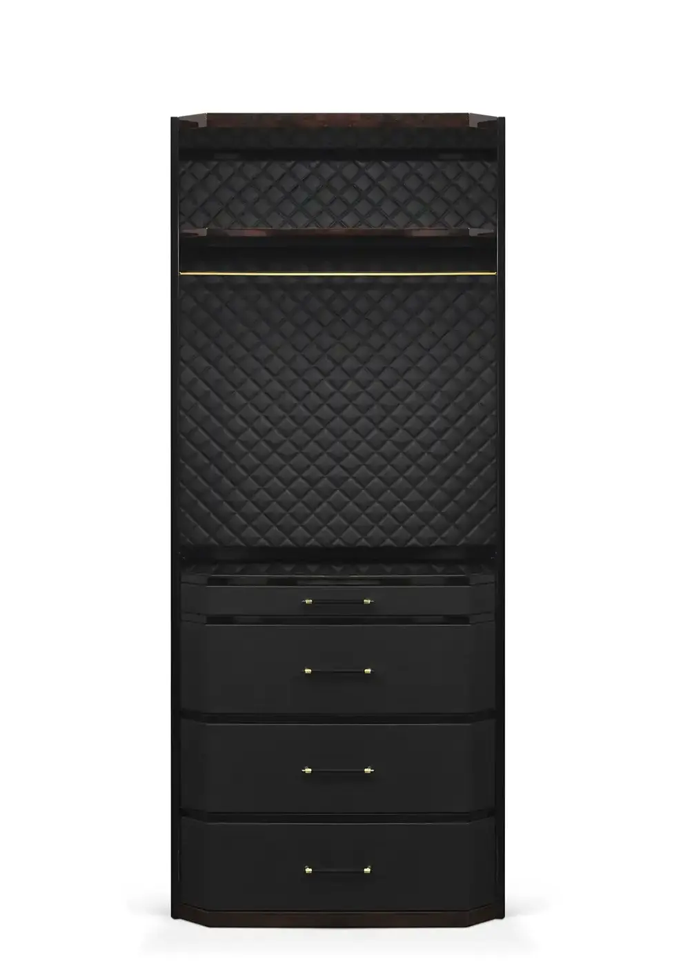 Гардероб черный Cadence