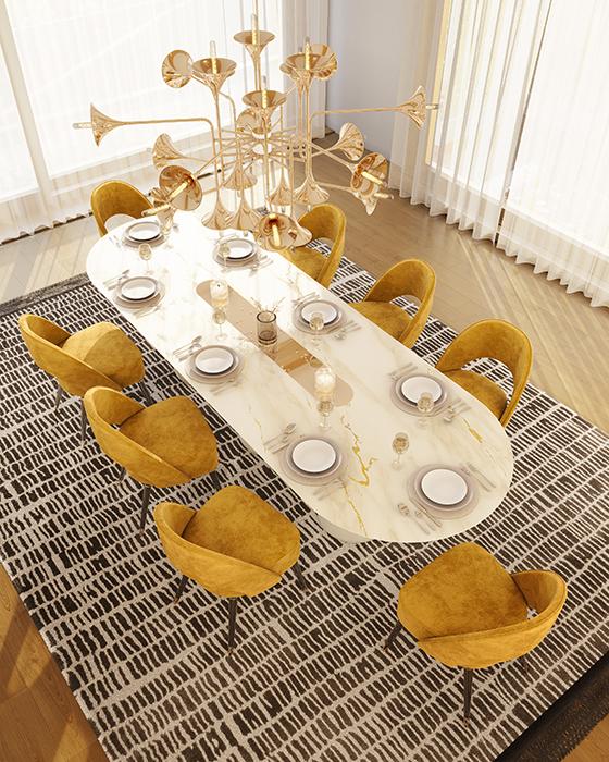 Овальный обеденный стол Forge - 6