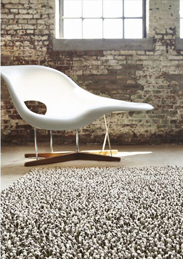 Жүн кілем қара-ақ Gravel 68201 | Өлшемі: 140 x 200 см