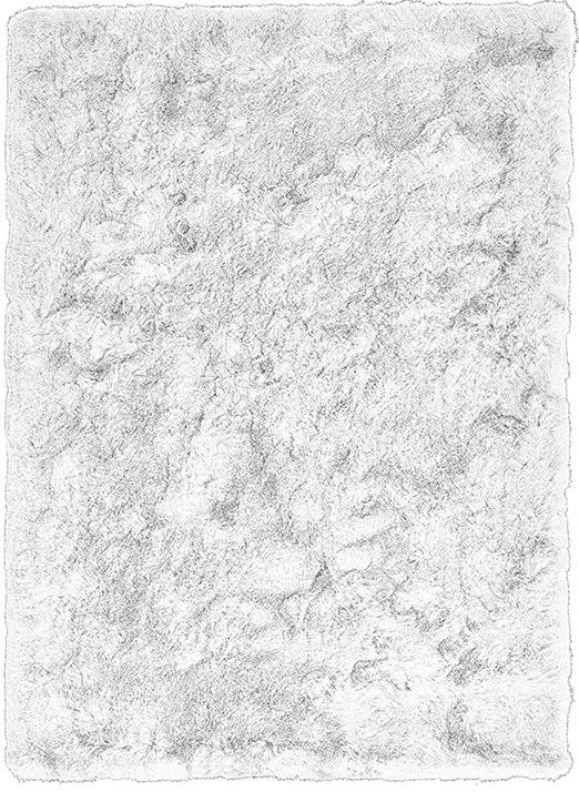 Ковер белый Aster Shaggy | Размер: 60 x 120 см