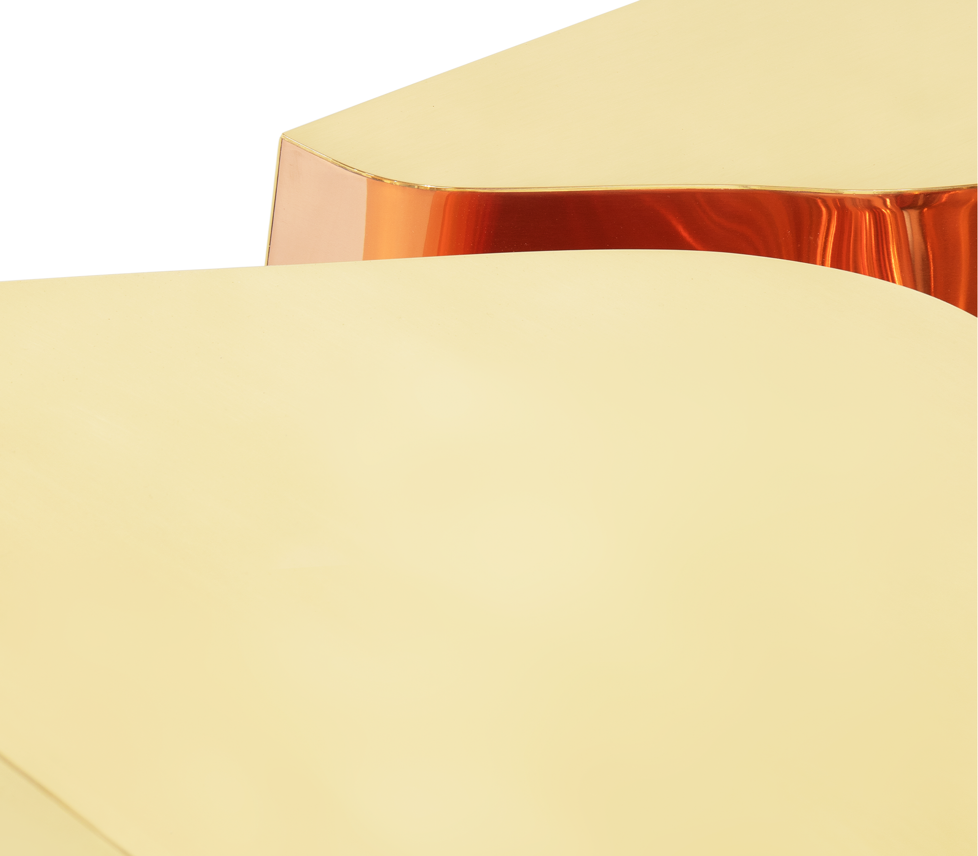 Журнальный стол Fissure Gold Copper