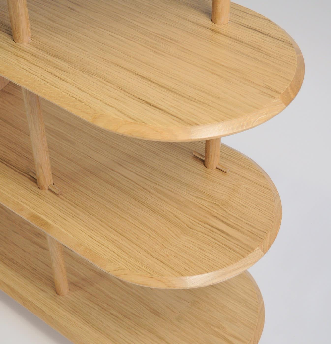 Модульный книжный шкаф из итальянского дуба