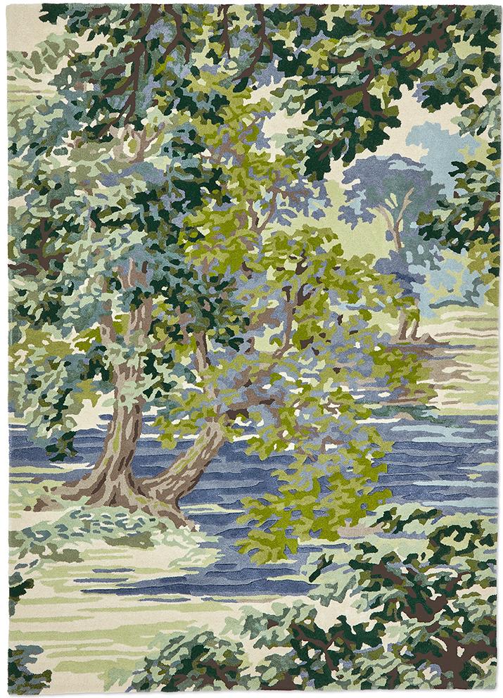 Жүн кілем Ancient Canopy Forest Green 146708 | Өлшемі: 200 x 280 см