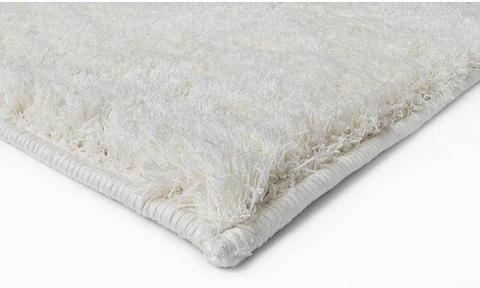 Ковер белого цвета с эффектом потертости Shabby