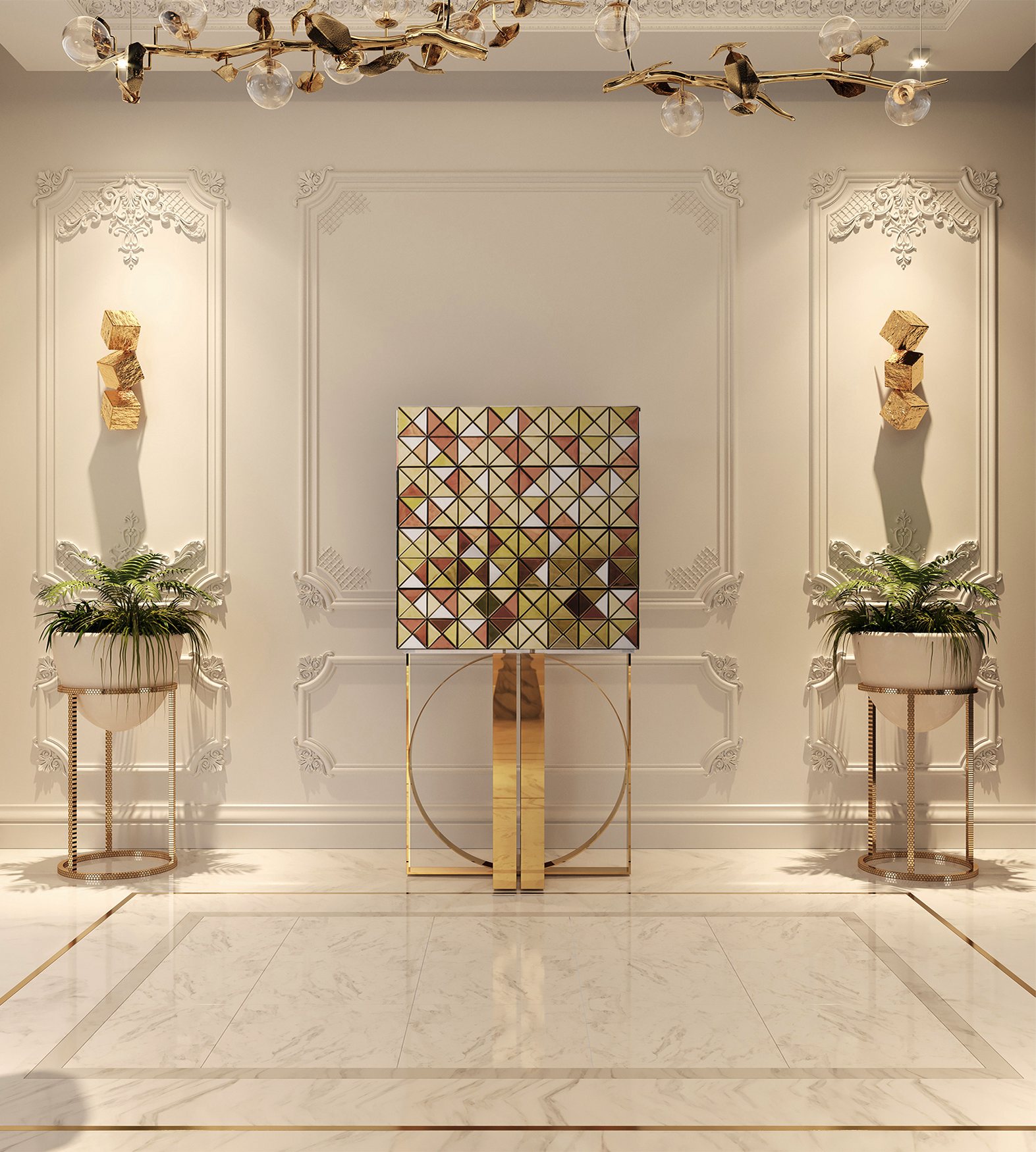 Шкаф Mosaic Gold Accents