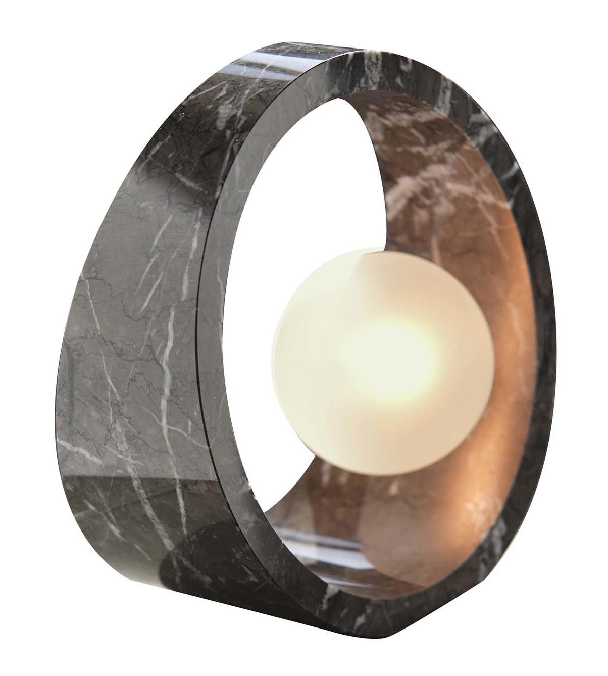 Black Carnico мрамор матовый шыны үстел шамы