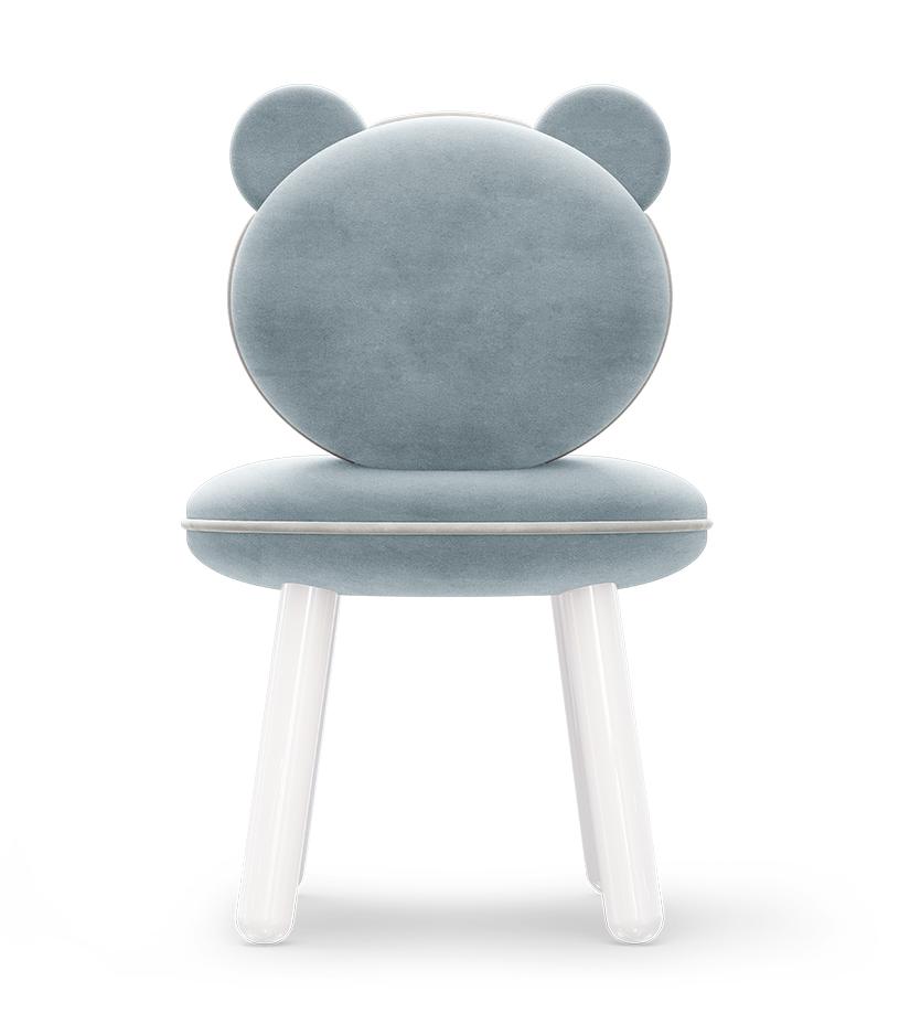 Детский стул Fluffy Bear Light Blue