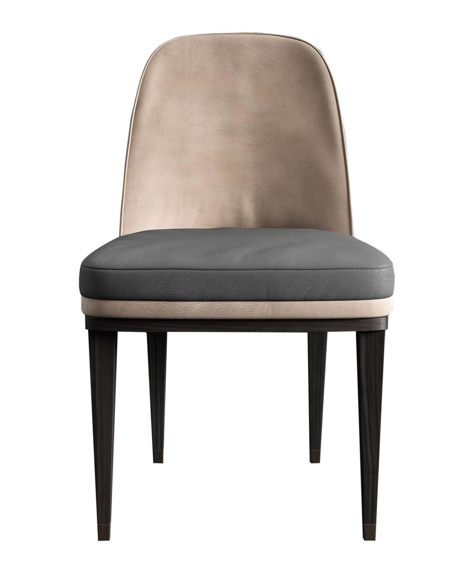 Обеденный стул из кожи