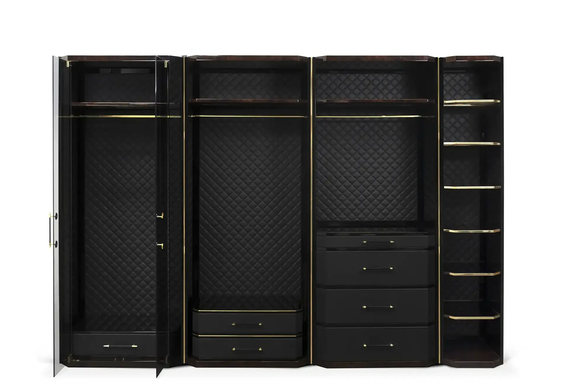 Гардероб черный Cadence