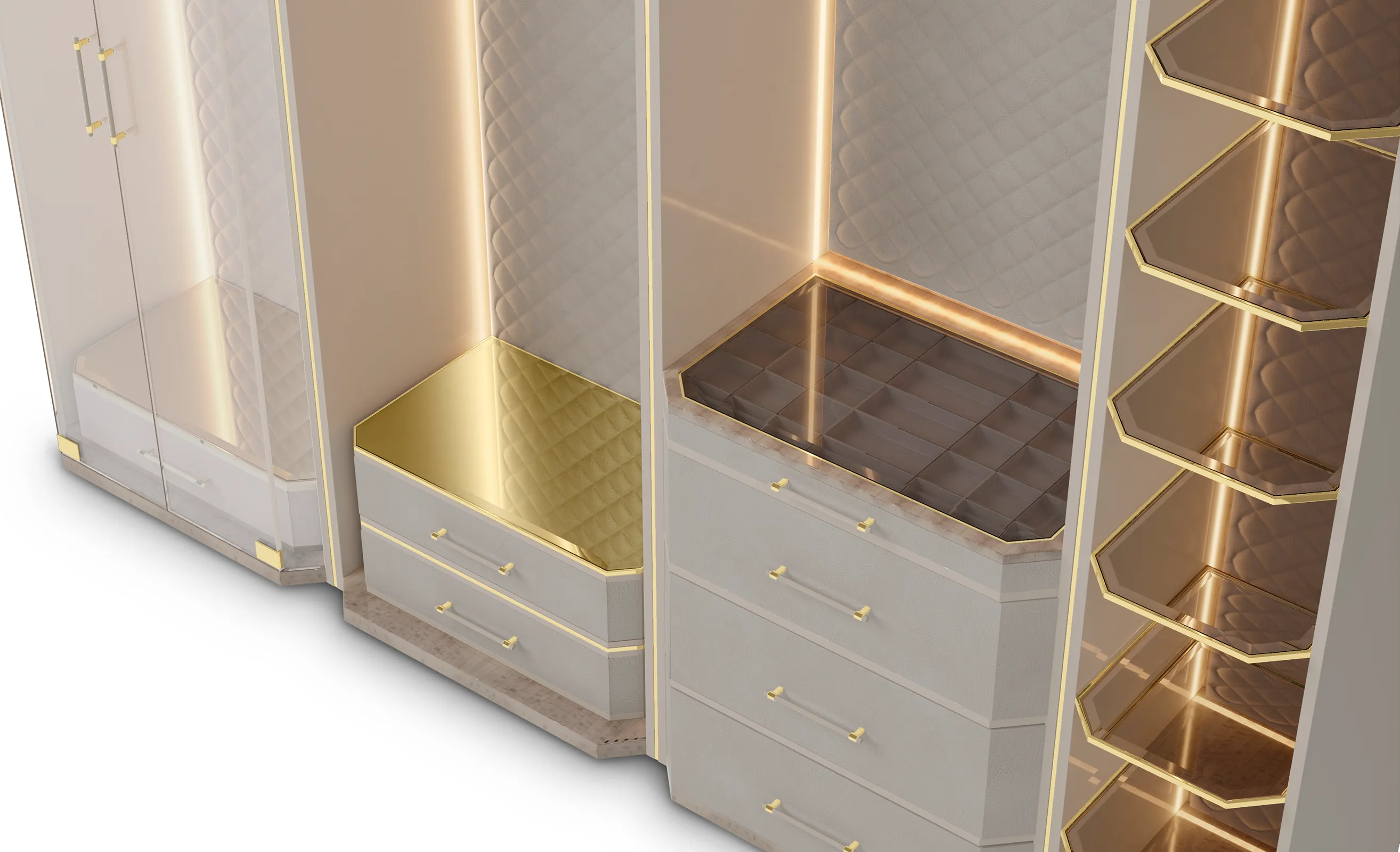 Гардероб бежевый Cadence