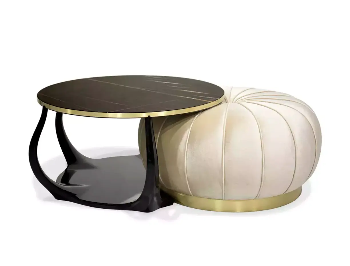 Кофе үстелі мәрмәр Sahara Noir Enlace
