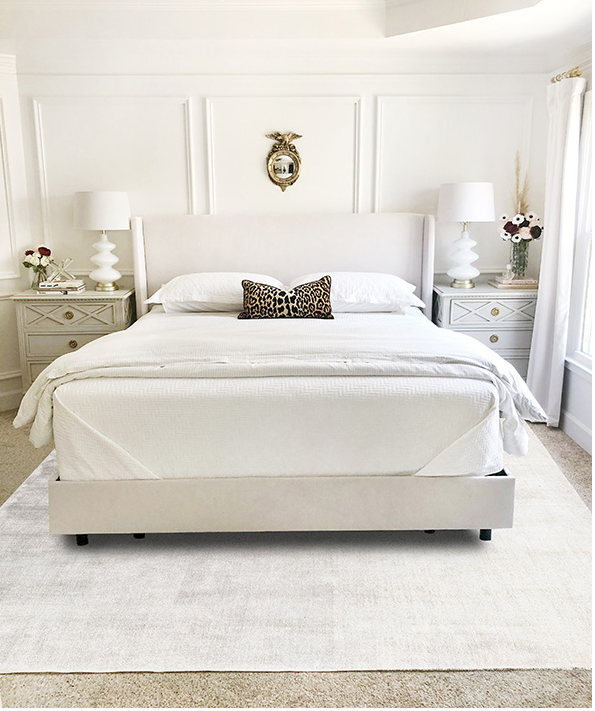 Ковер песочного цвета из вискозы Plain