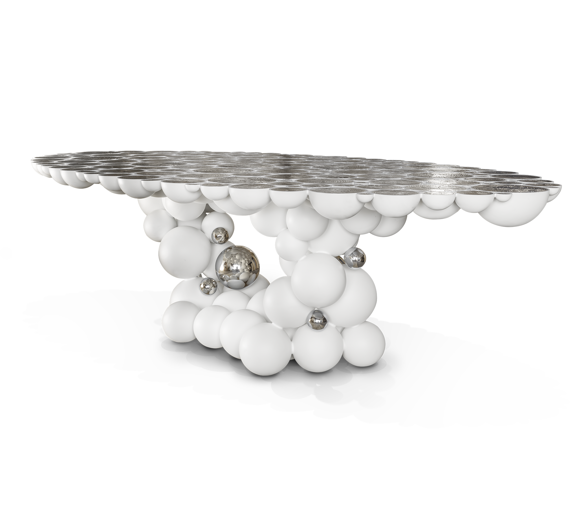 Обеденный стол Orbit White Luxe