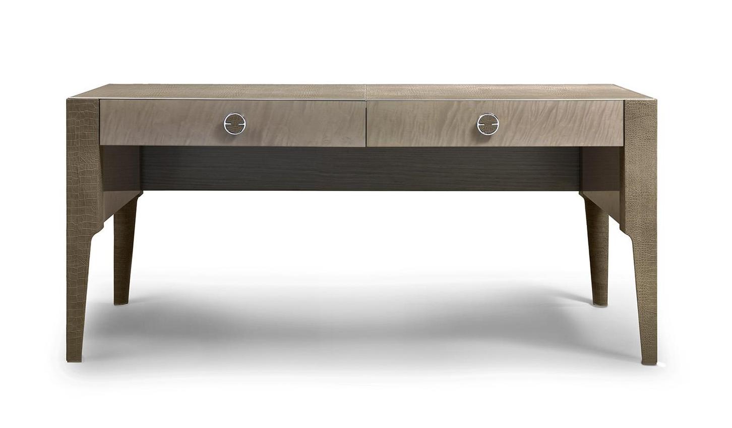 Стол письменный с кожаными ножками Leather Base