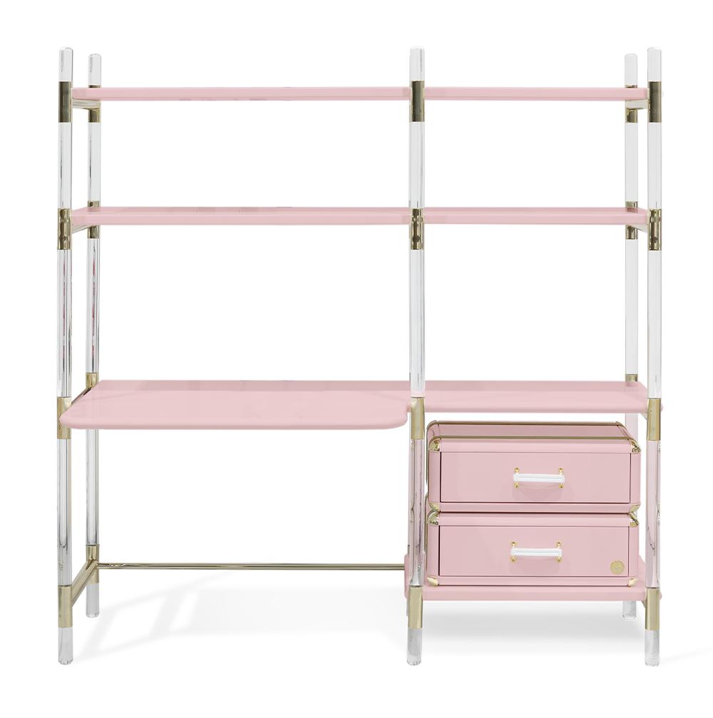 Книжная полка для детей Jigsaw Puzzle Pink