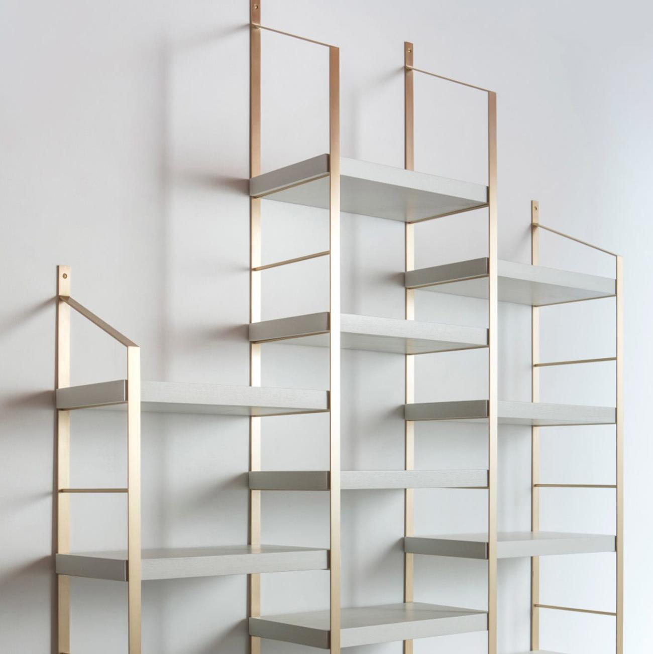 Многоярусный дизайнерский книжный шкаф