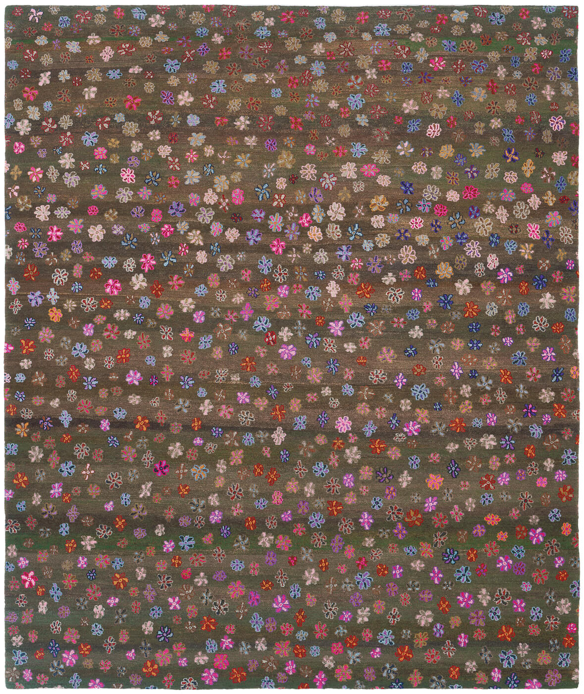 Сұр кілем Little Flowers | Өлшемі: 200 x 300 см