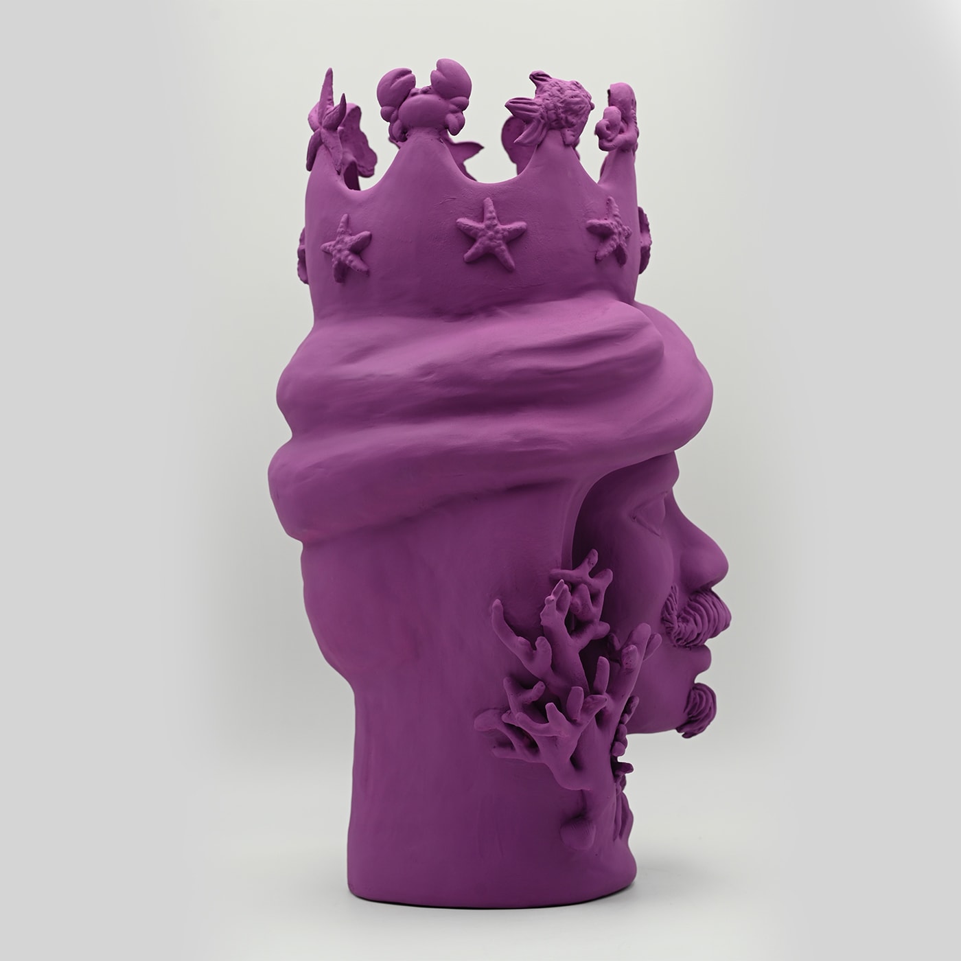 Скульптура фиолетовая Moor's Head