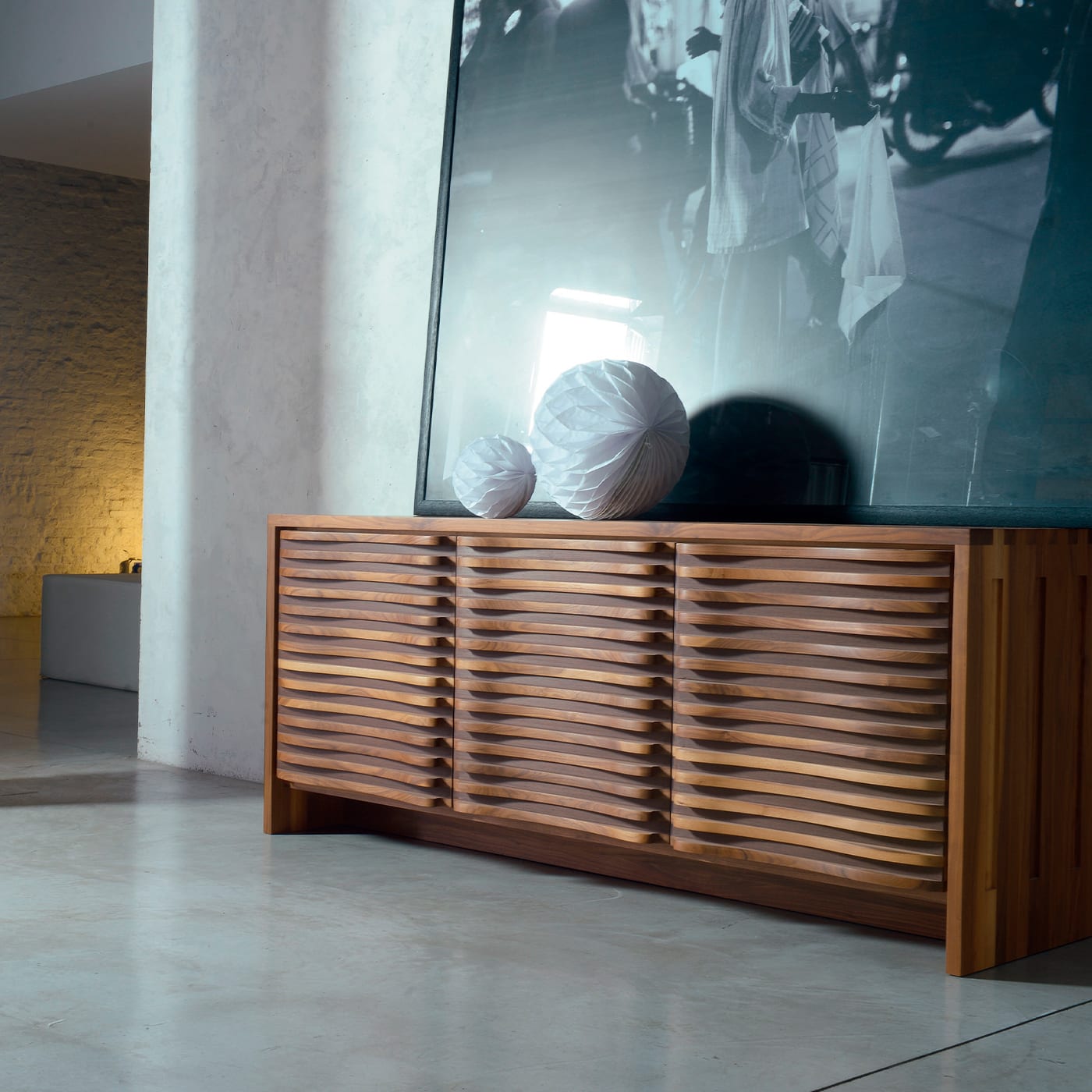 Буфет коричневый Sinuo