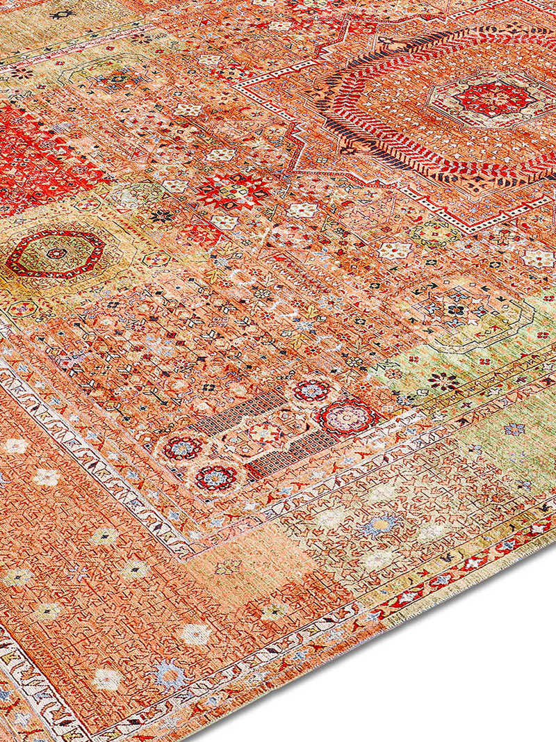 Роскошный ковер оранжевого цвета Cosmic