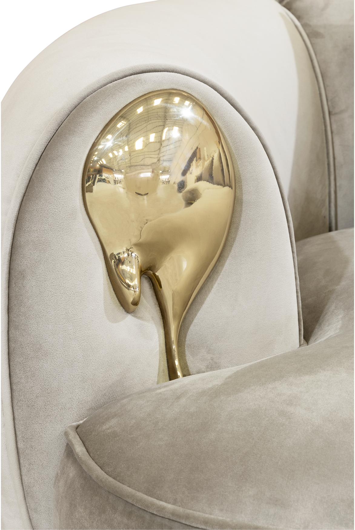 Изогнутый диван Solara Cream Luxe