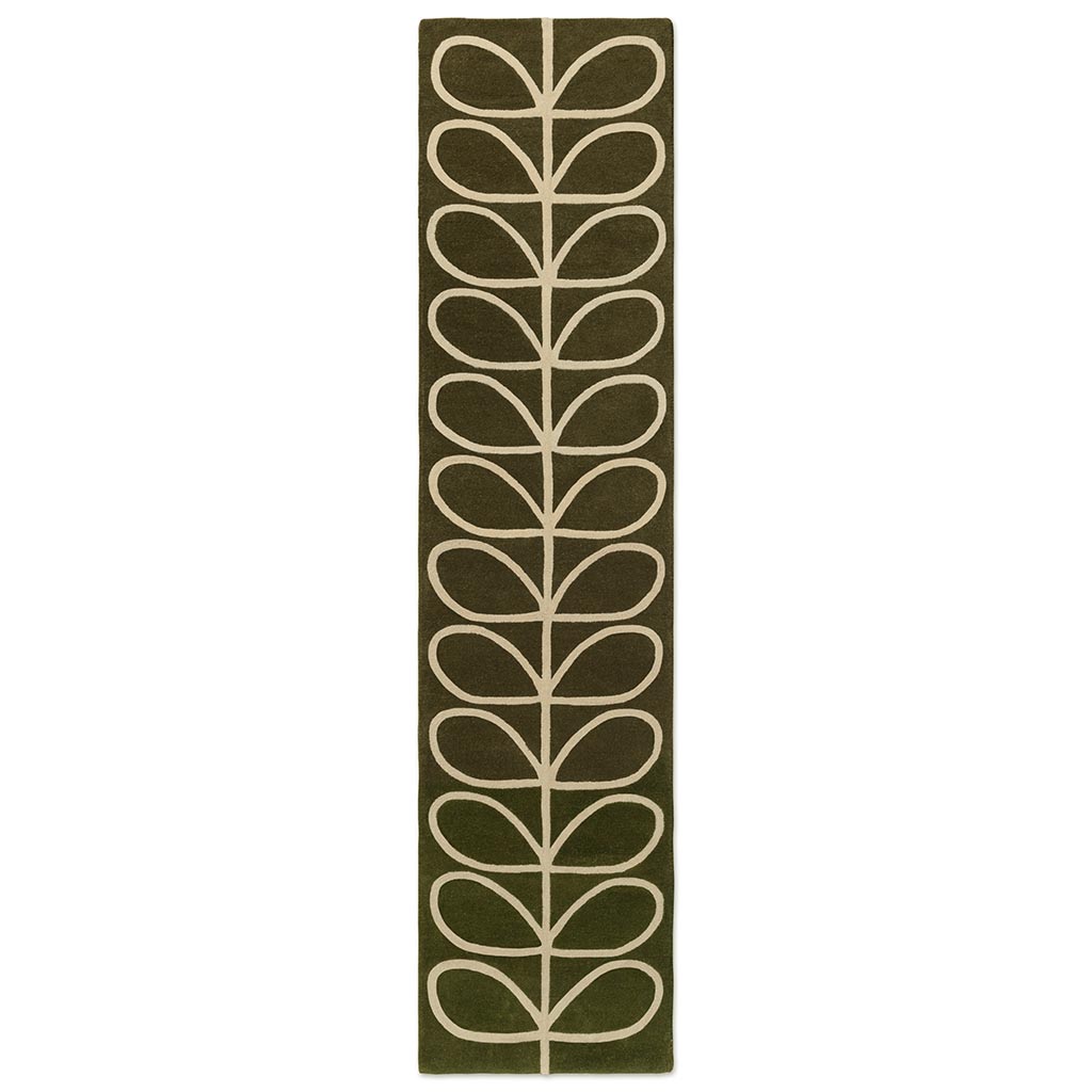 Ковер-дорожка Linear Stem Olive
