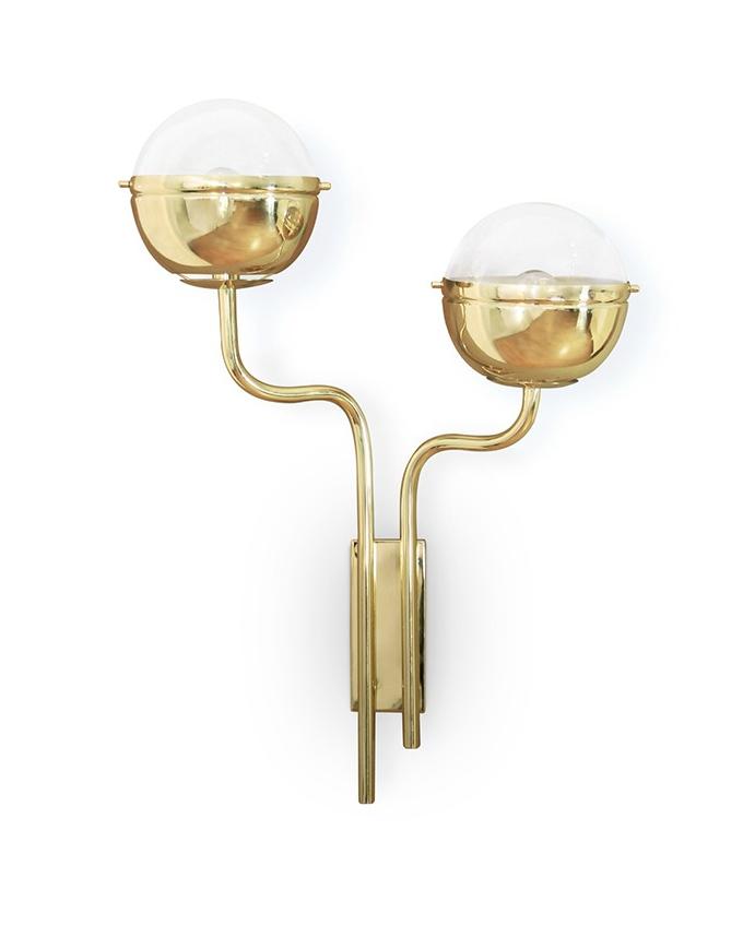 Настенное бра из латуни