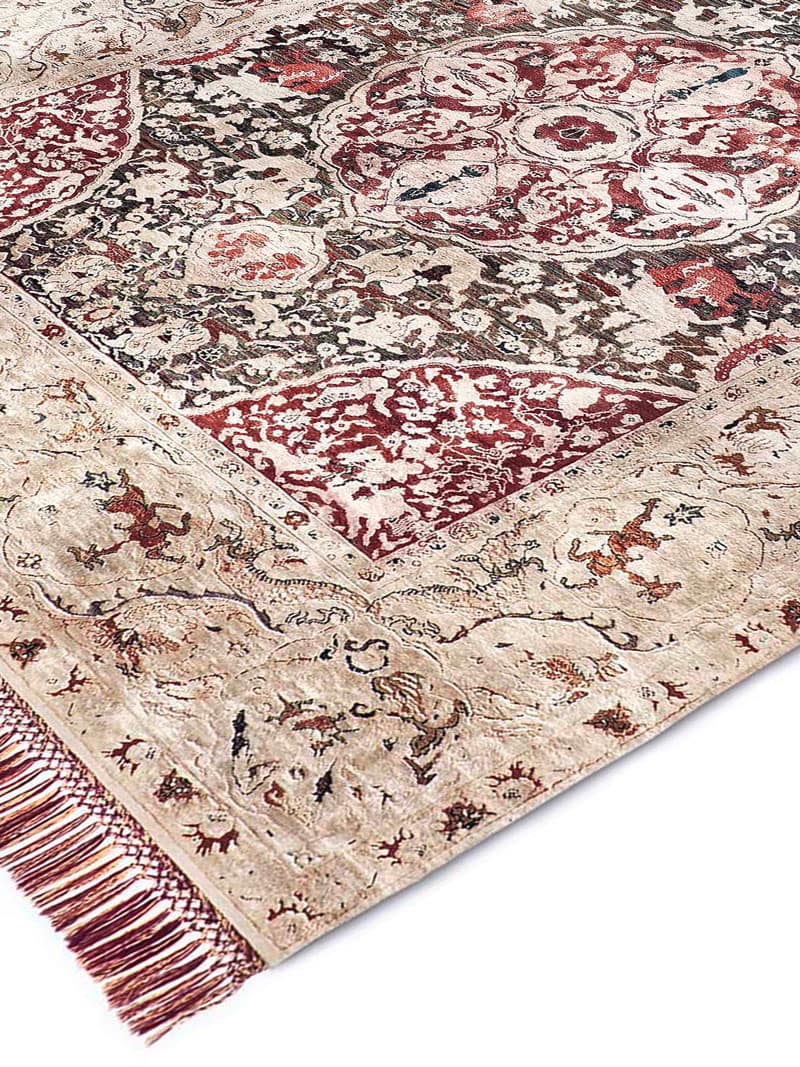 Роскошный ковер ручной работы золотого цвета