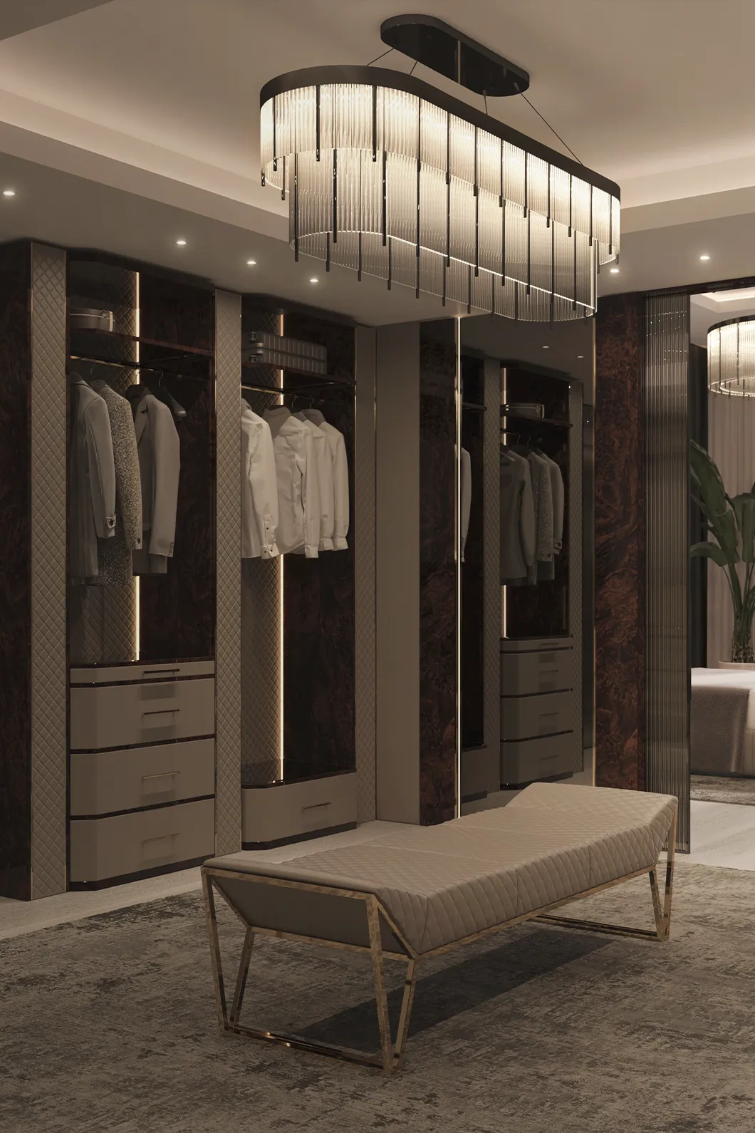 Гардероб черный Cadence - 1