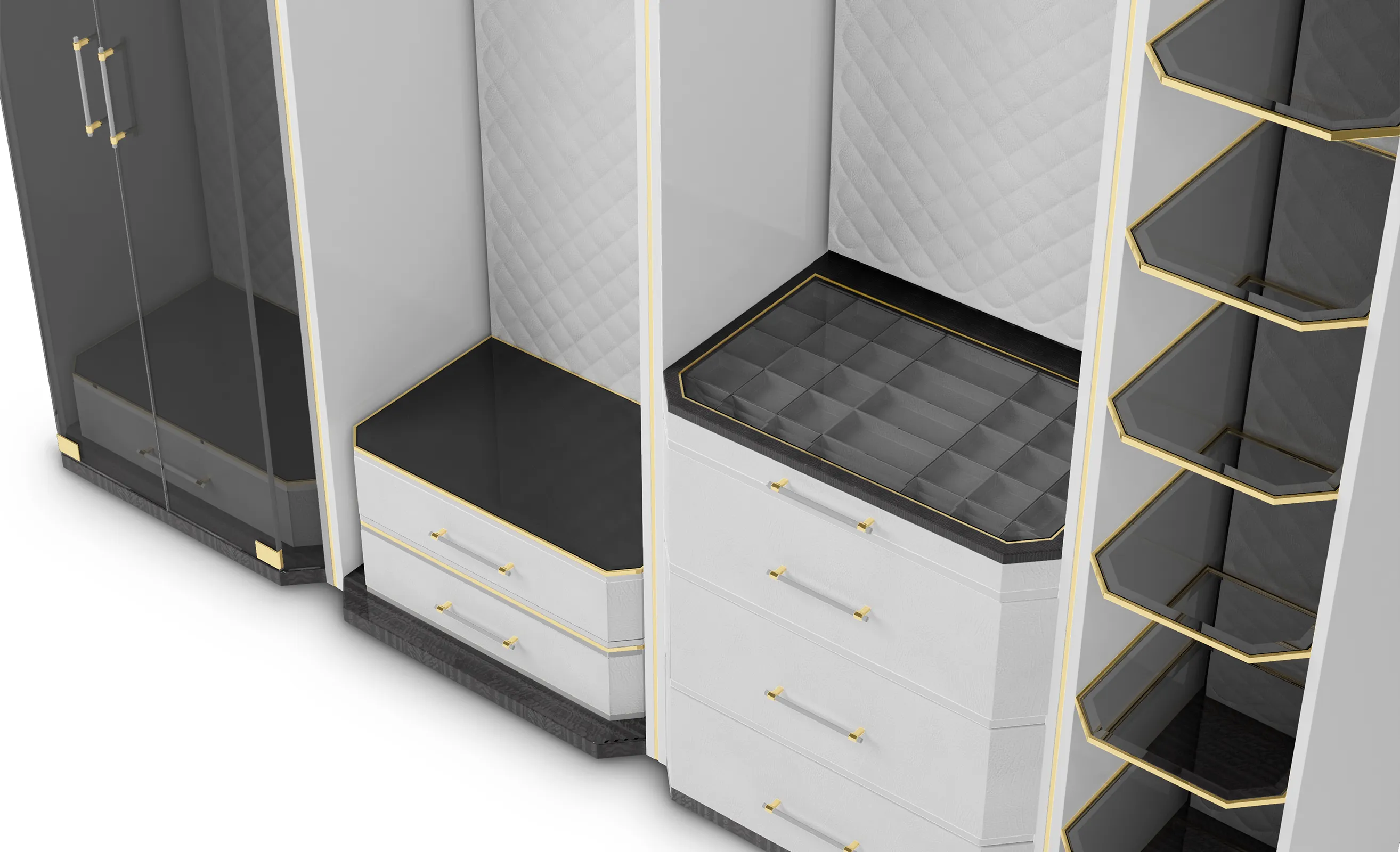 Гардероб серый Cadence