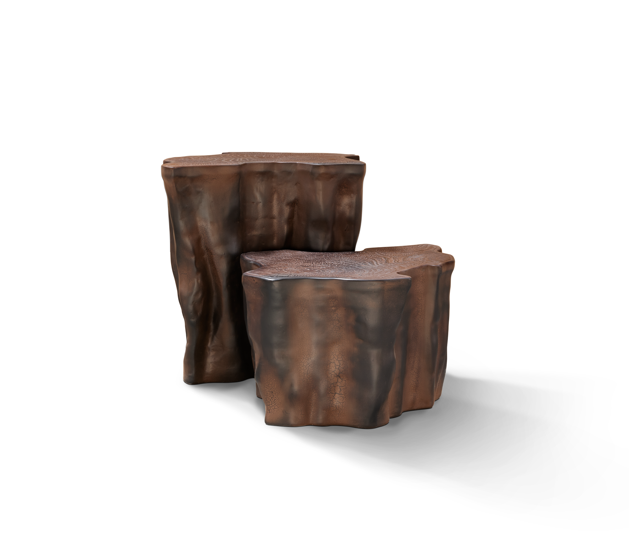 Керамический приставной стол Horizon Dark Brown | Конфигурация: Small