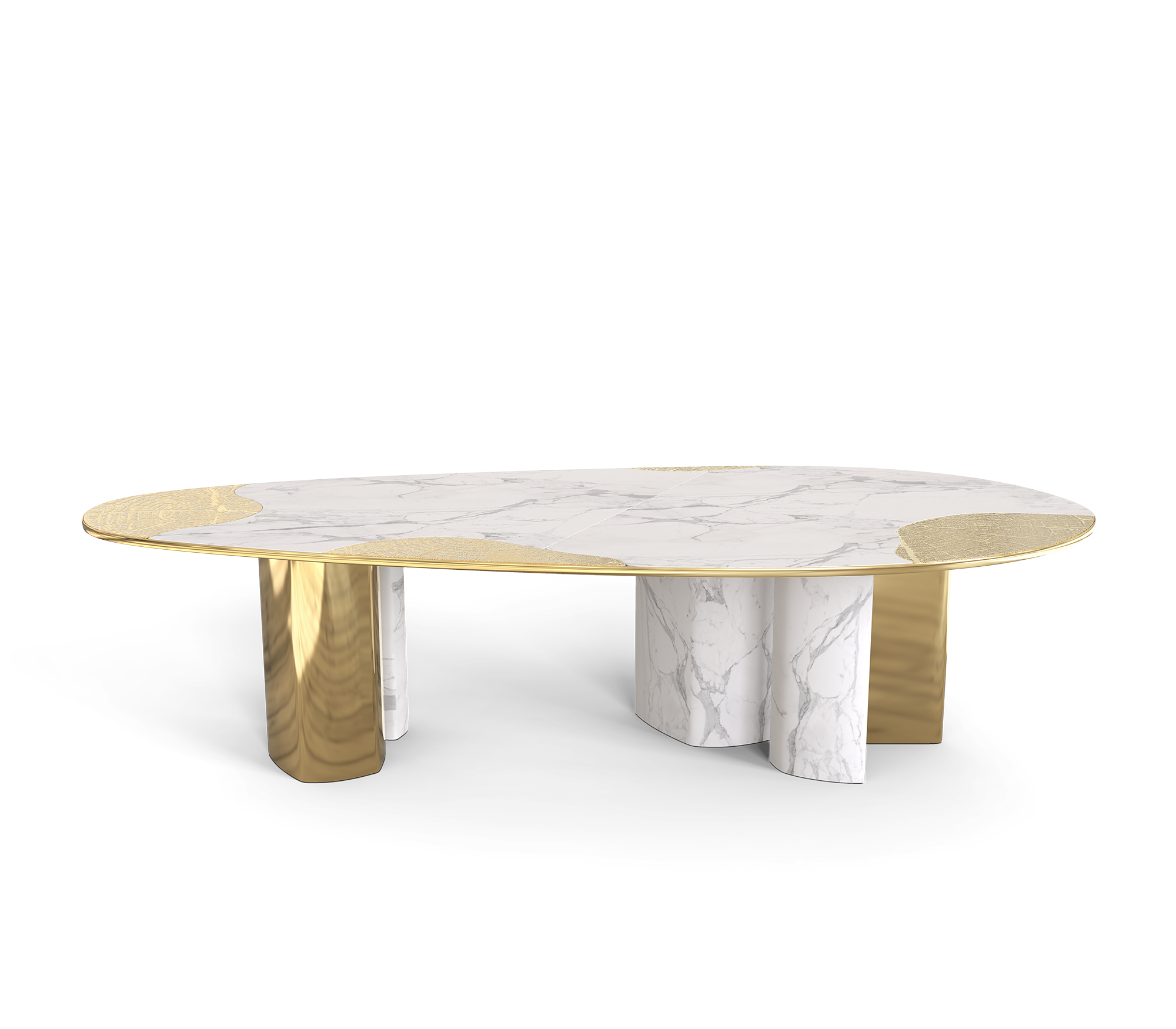 Ас үстелі Athena Carrara Marble & Gold