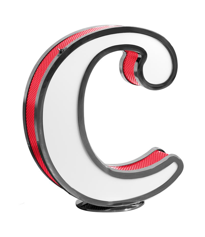 Декоративтік шам Classic әрпі C
