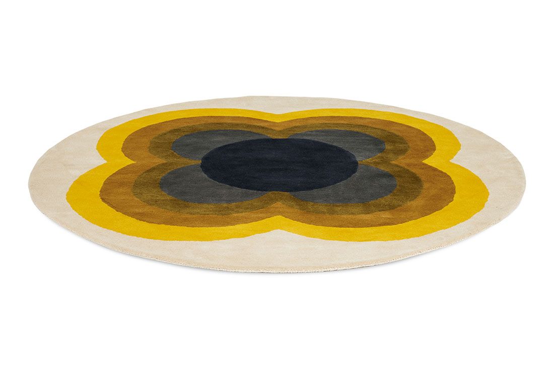 Ковер круглый Sunflower Yellow 060006 | Размер: Ø 150 см