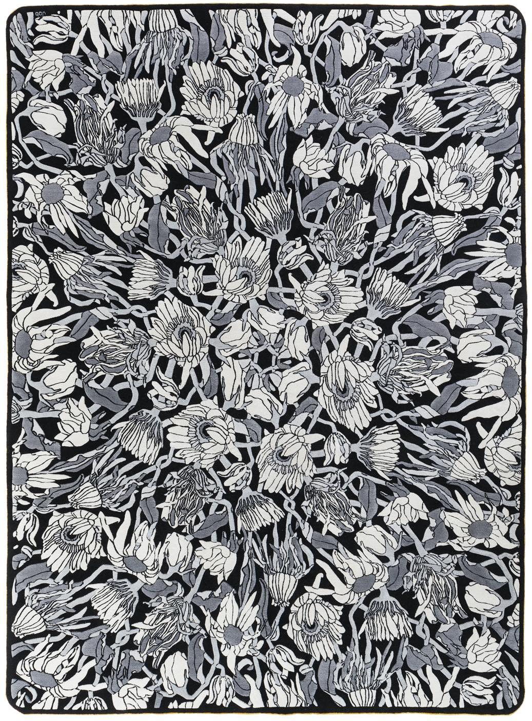 Қолмен жасалған кілем Withered Flower