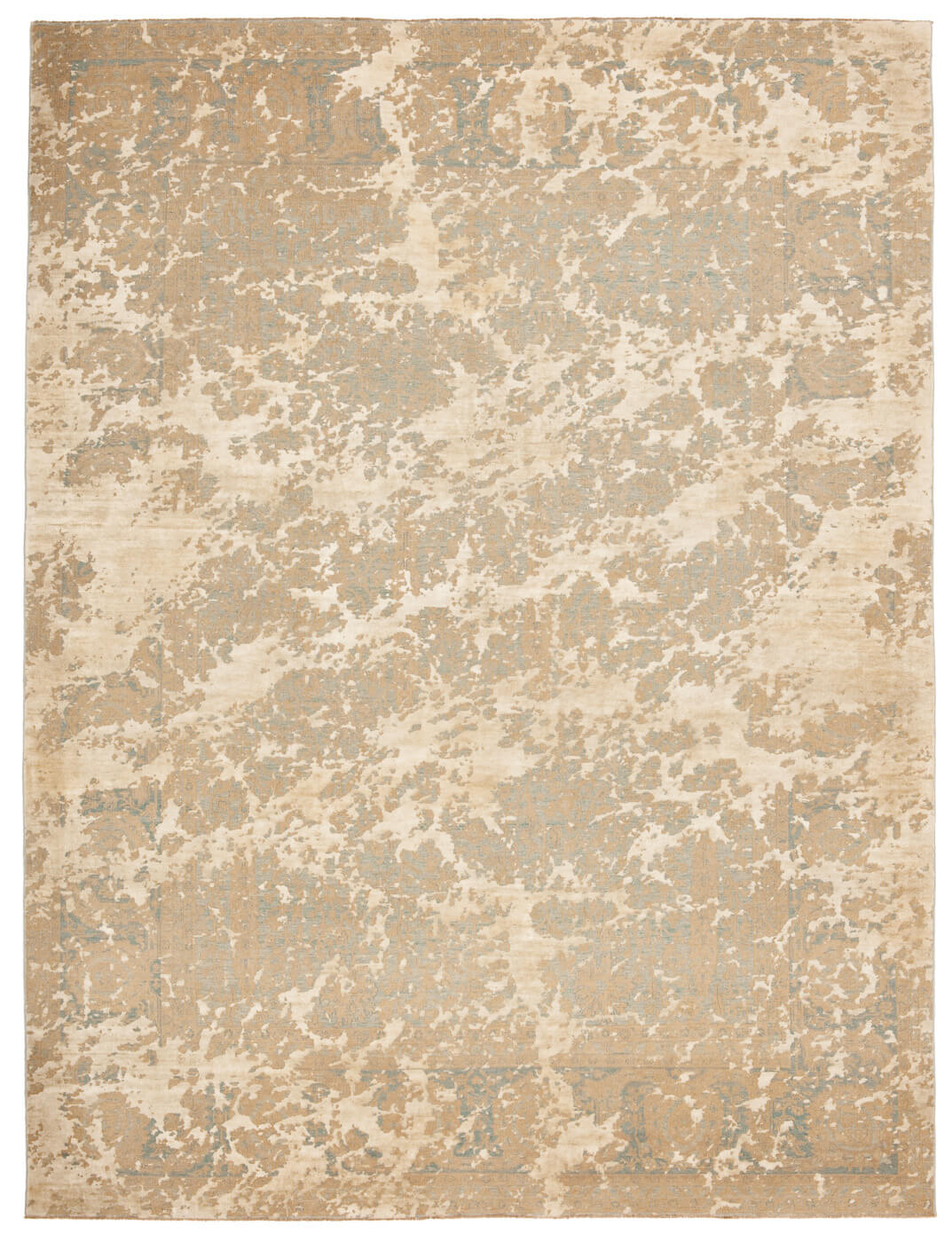 Ковер Tabriz Wooster Double Sky Blue Silver Grey Silk | Размер: 250 x 300 см