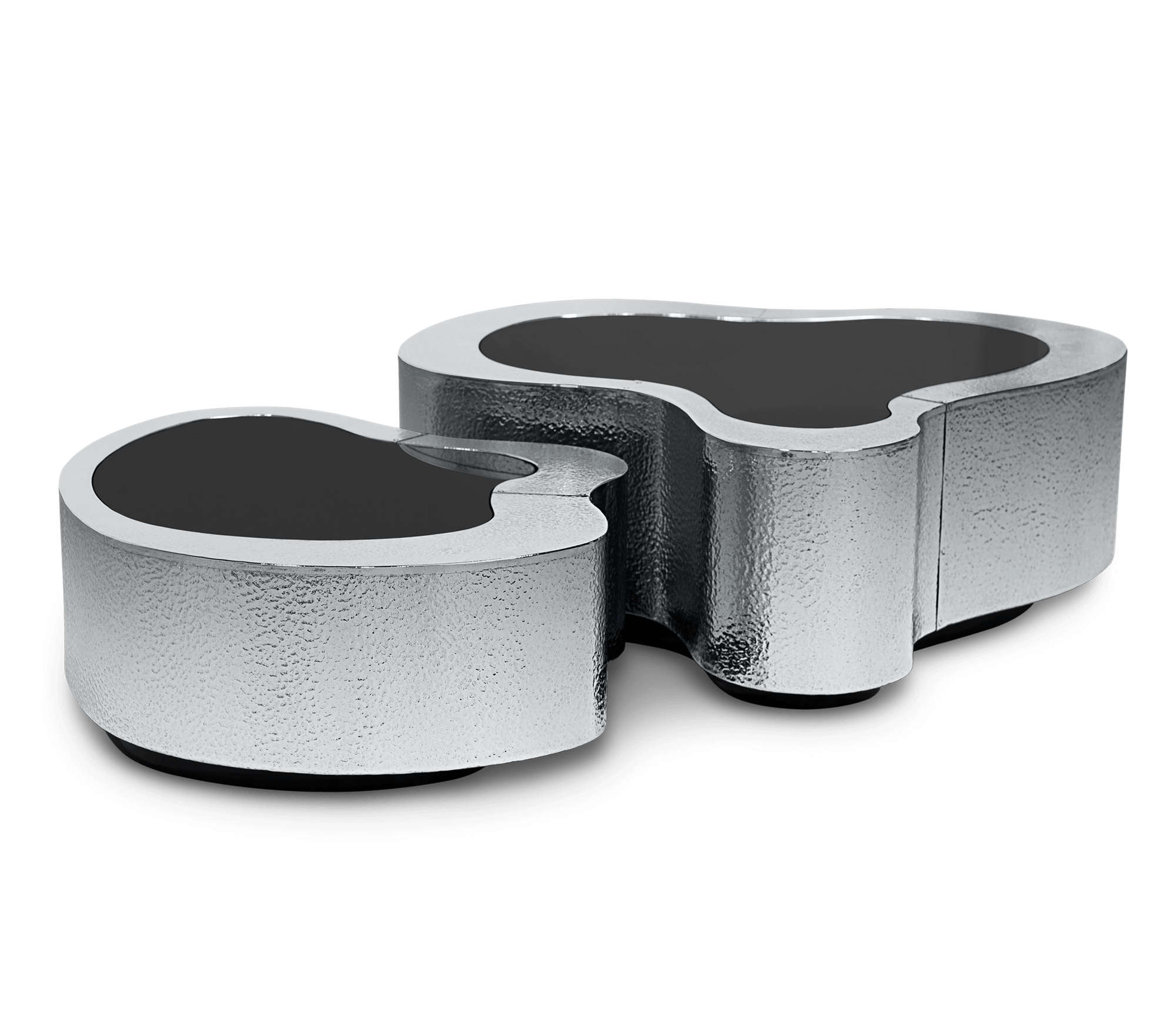 Набор журнальных столов Crest Hammered Stainless Steel